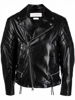 Alexander McQueen zip-up leather jacket