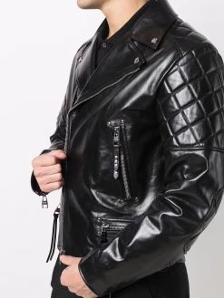 Alexander McQueen zip-up leather jacket