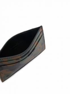 Alexander McQueen logo-print camouflage cardholder