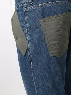 Alexander McQueen contrast-pocket jeans