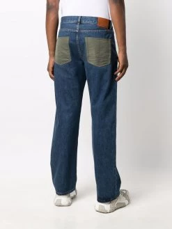 Alexander McQueen contrast-pocket jeans