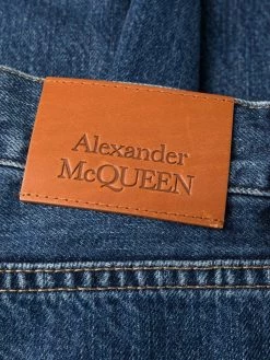 Alexander McQueen contrast-pocket jeans