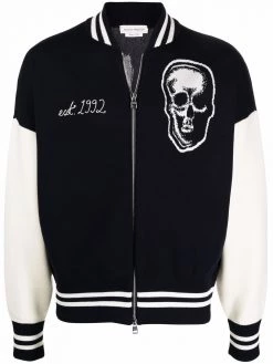 Alexander McQueen skull bomber style cardigan