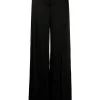 Alexander McQueen satin wide leg trousers