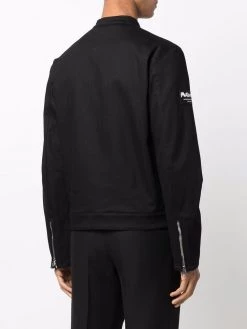 Alexander McQueen biker band collar jacket