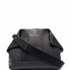 Alexander McQueen engraved-logo leather shoulder bag