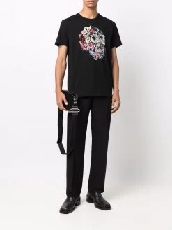 Alexander McQueen sketch skull print T-shirt