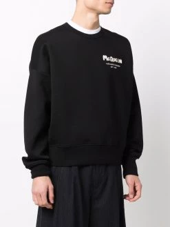 Alexander McQueen logo-print crewneck sweatshirt