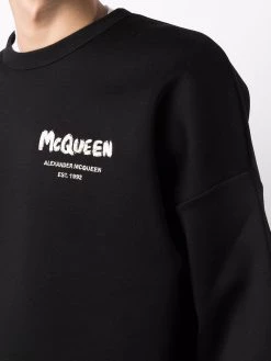 Alexander McQueen logo-print crewneck sweatshirt