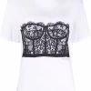 Alexander McQueen lace corset T-shirt
