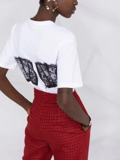 Alexander McQueen lace corset T-shirt