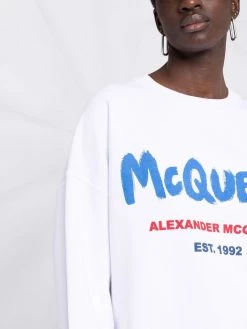 Alexander McQueen McQueen Graffiti logo sweatshirt