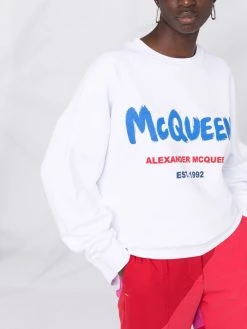 Alexander McQueen McQueen Graffiti logo sweatshirt