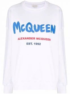 Alexander McQueen McQueen Graffiti logo sweatshirt