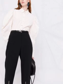 Alexander McQueen cropped high-waist trousers