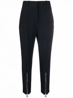 Alexander McQueen cropped high-waist trousers