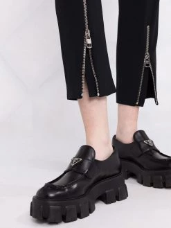 Alexander McQueen cropped high-waist trousers