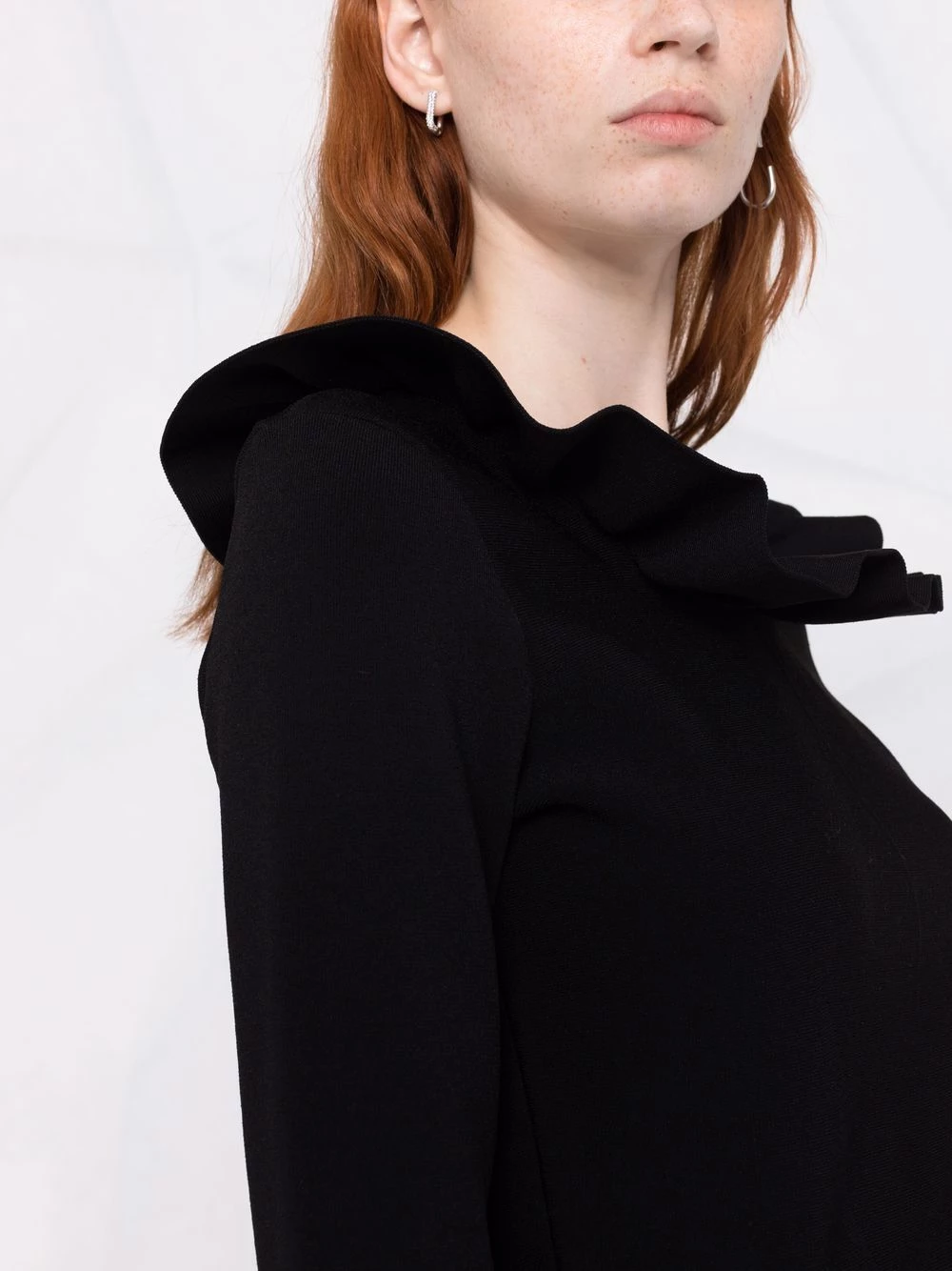 Best deal ⌛ Alexander McQueen Ruffled long sleeve jumper ✔️ 5 Alexander McQueen ruffled long-sleeve jumper