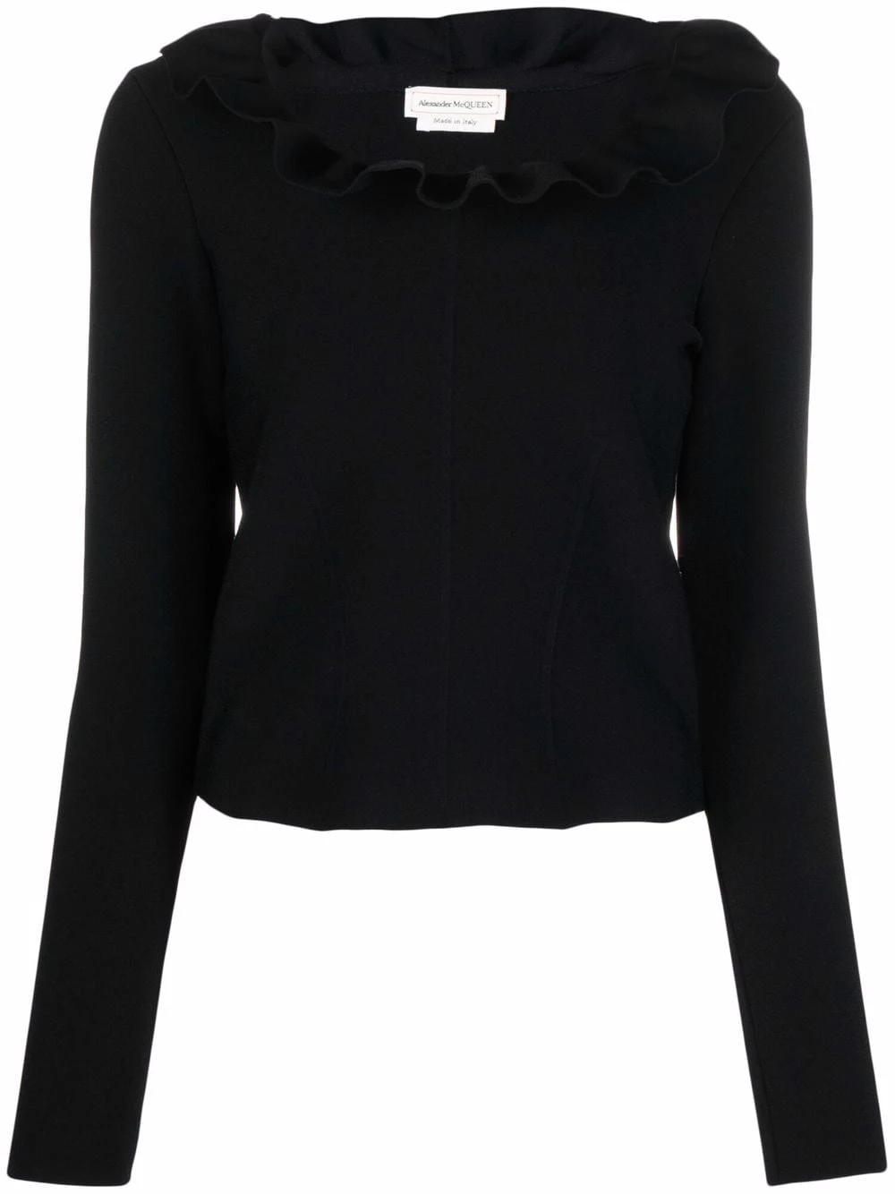 Best deal ⌛ Alexander McQueen Ruffled long sleeve jumper ✔️ 1 Alexander McQueen ruffled long-sleeve jumper