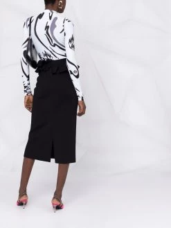 Alexander McQueen ruffle-detail midi skirt