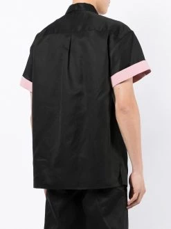 Alexander McQueen contrast-cuff cotton shirt