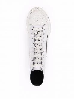 Alexander McQueen Tread Slick speckled high-top sneakers