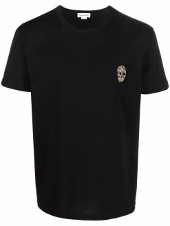 Alexander McQueen skull-studded cotton T-shirt