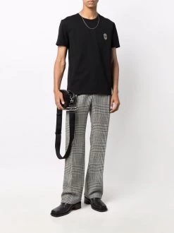 Alexander McQueen skull-studded cotton T-shirt