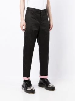 Alexander McQueen high-waist straight-leg trousers