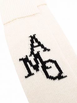 Alexander McQueen logo-print socks