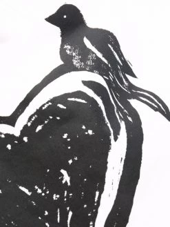 Alexander McQueen papercut-print puff-sleeve dress