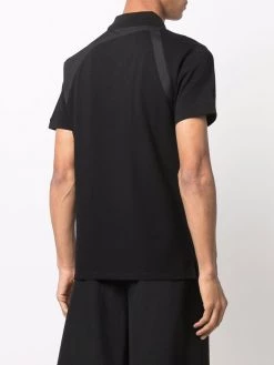 Alexander McQueen logo-strap polo shirt