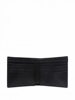 Alexander McQueen debossed patent-leather wallet