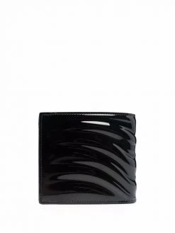 Alexander McQueen debossed patent-leather wallet