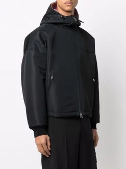 Alexander McQueen logo-embroidered windbreaker