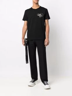Alexander McQueen skull-embroidered T-shirt
