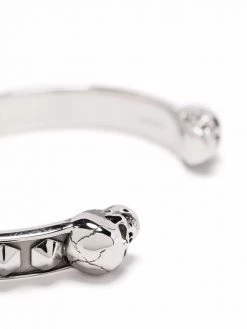 Alexander McQueen skull-motif bangle bracelet