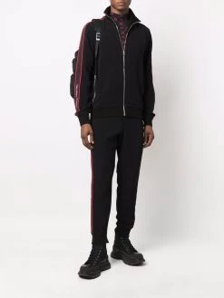 Alexander McQueen logo side-panel zipped sweatshirt