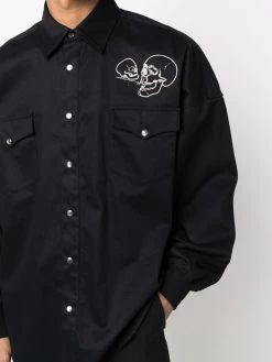 Coupon ๐ฏ Alexander McQueen Skull embroidered ๐ shirt ๐ฅฐ 9 Alexander McQueen skull-embroidered shirt