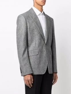 Alexander McQueen peak-lapel wool blazer