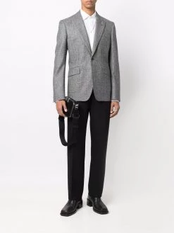 Alexander McQueen peak-lapel wool blazer
