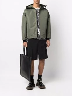 Alexander McQueen logo-printed windbreaker