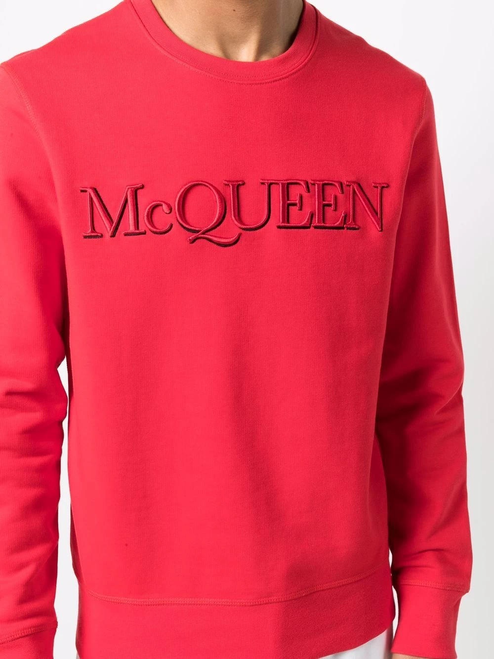 Budget ๐ Alexander McQueen Embroidered logo cotton sweatshirt โ 5 Alexander McQueen embroidered-logo cotton sweatshirt