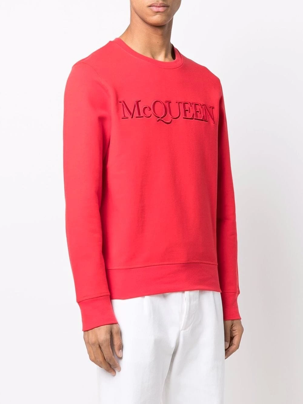 Budget ๐ Alexander McQueen Embroidered logo cotton sweatshirt โ 3 Alexander McQueen embroidered-logo cotton sweatshirt