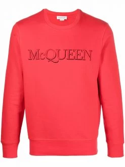 Alexander McQueen embroidered-logo cotton sweatshirt