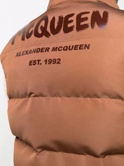 Alexander McQueen graffiti-print padded gilet