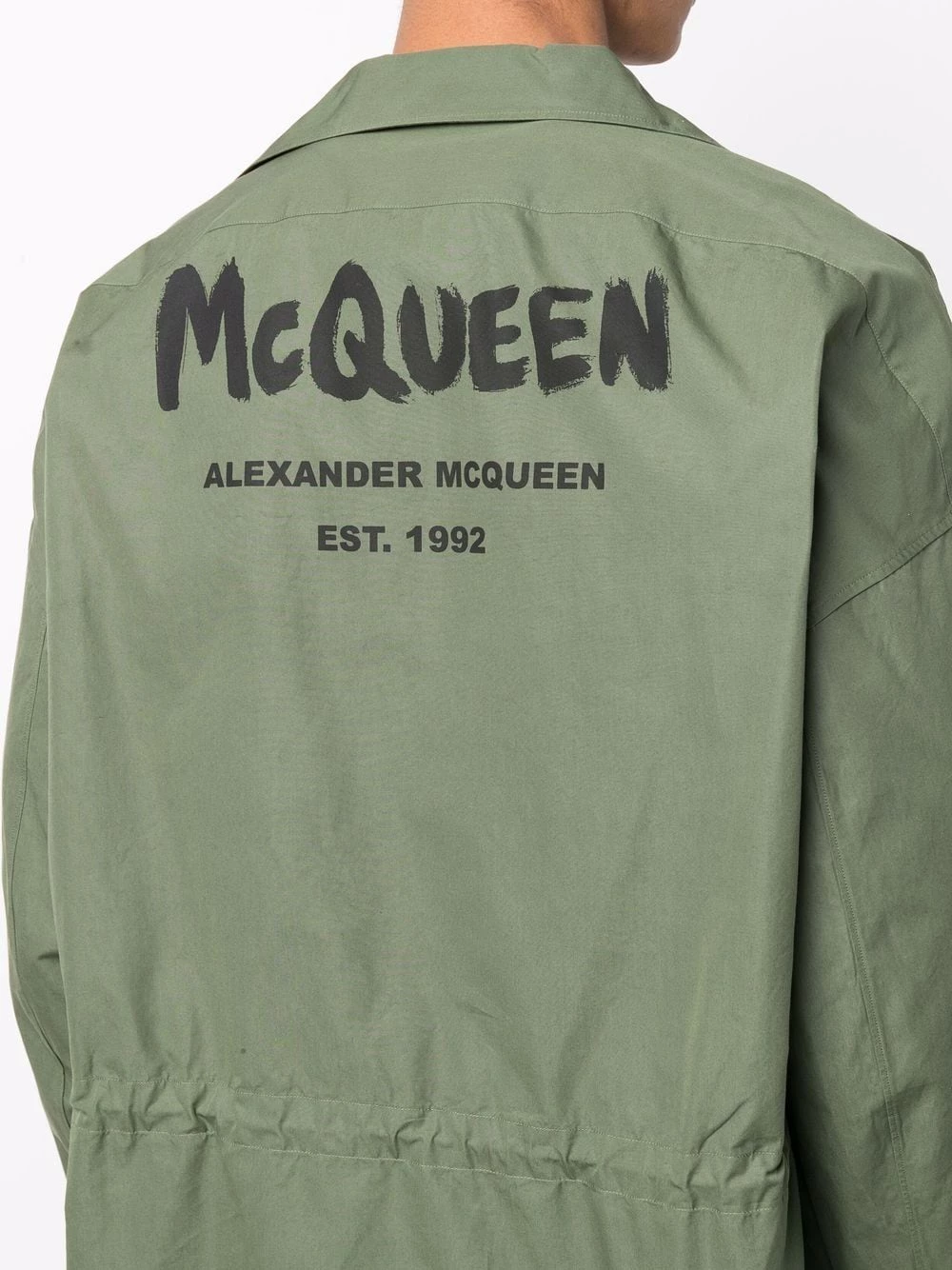 Outlet 🛒 Alexander McQueen Graffiti print 👕 shirt jacket 😀 5 Alexander McQueen graffiti-print shirt jacket