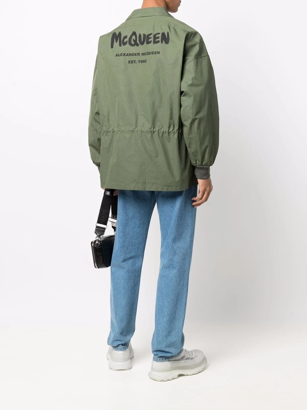 Outlet 🛒 Alexander McQueen Graffiti print 👕 shirt jacket 😀 2 Alexander McQueen graffiti-print shirt jacket