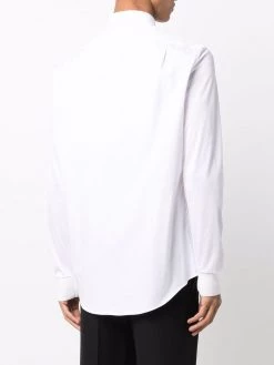 Alexander McQueen button-up logo-sleeve shirt