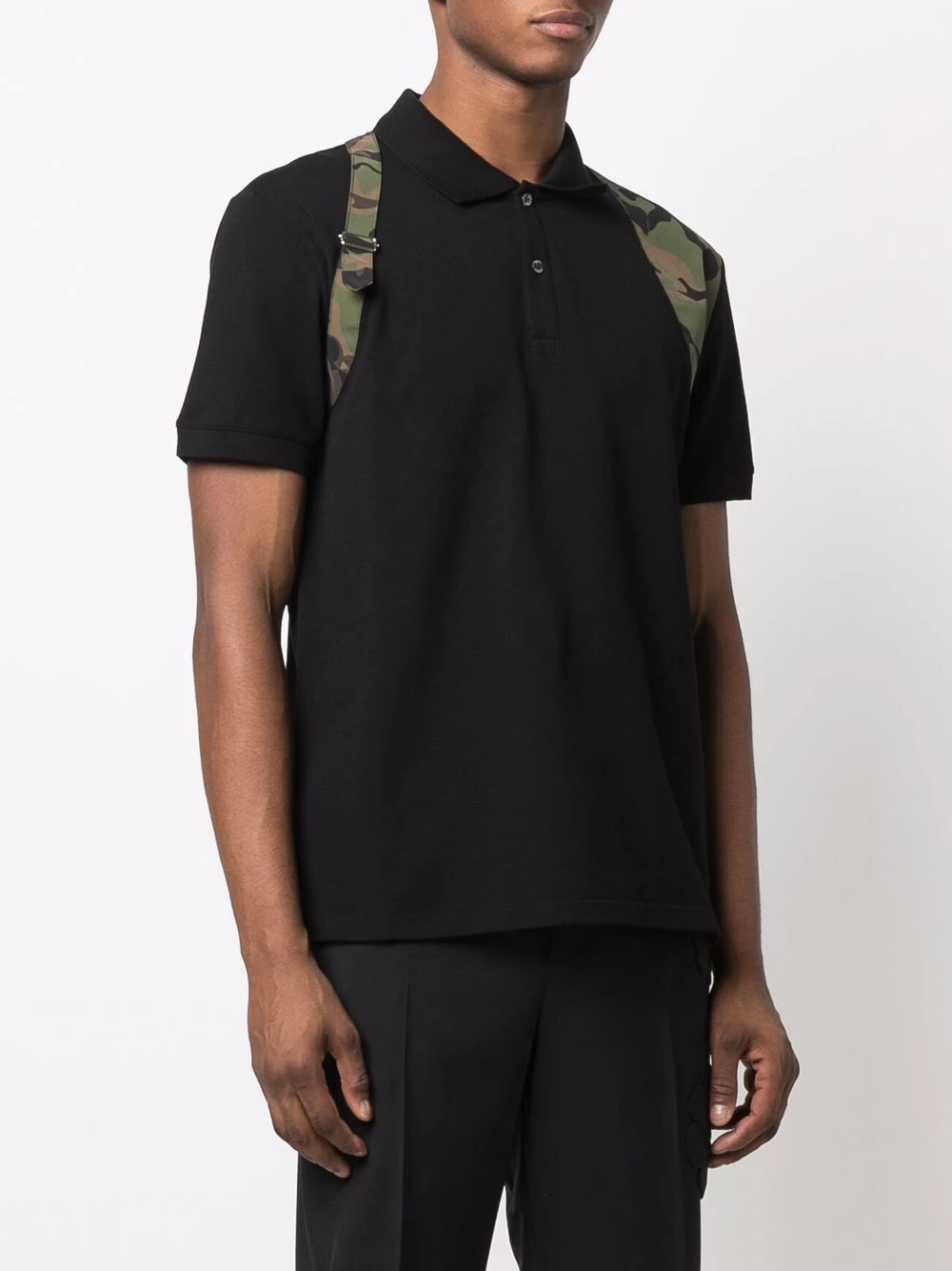 Promo ๐ Alexander McQueen Panelled polo ๐ shirt โญ 3 Alexander McQueen panelled polo shirt